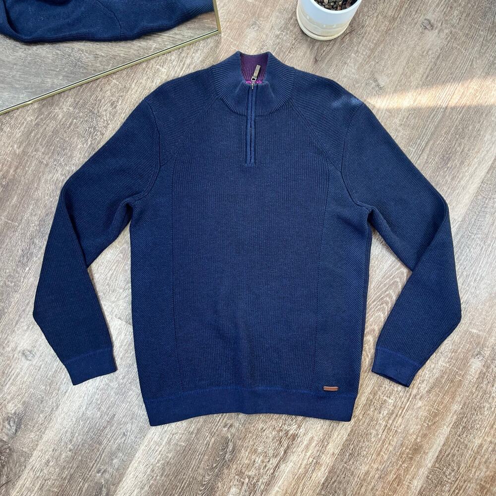 Ted Baker wool blend quarters zip sweater